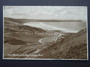 Devon WOOLACOMBE BAY & BAGGY POINT c1920's RP Postcard by E.A. Sweetman & Son