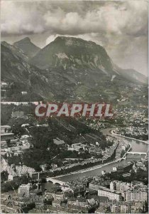 Modern Postcard Grenoble (Isere) Aerial view Isere Noodle Head and Saint Eynard