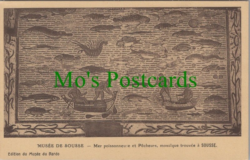 Museum Postcard -Musee De Sousse, Mer Poissonneuse Et Pecheurs, Mosaique RS33980