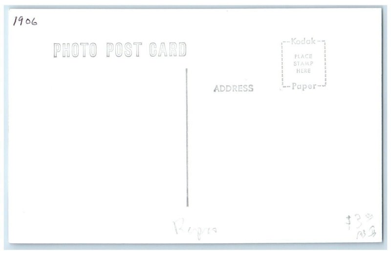 c1960's CRI&P Marble Rock Iowa Railroad Train Depot Station RPPC Photo Postcard