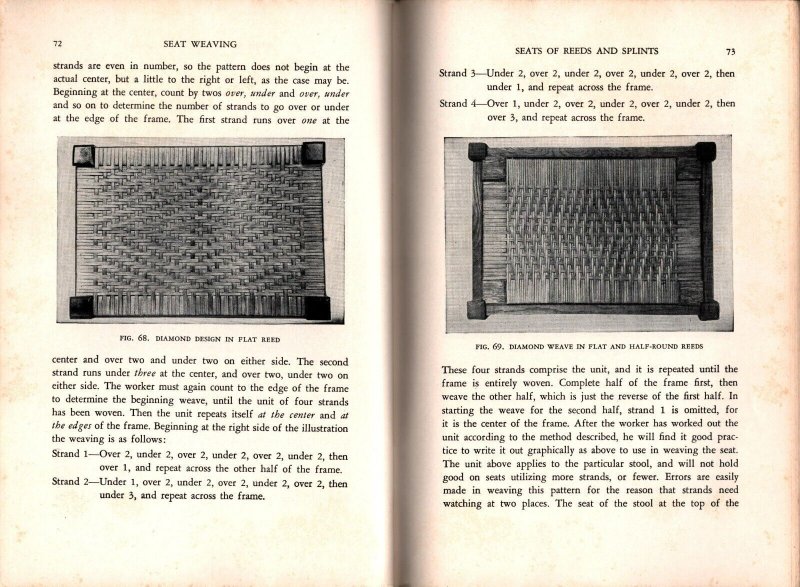 1940  Seat Weaving  L. Day Perry  Booklet  7 x 5   94 Pages