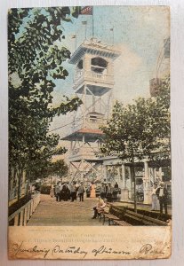 Vintage Postcard 1908 Steeplechase Park, Coney Island, Chime Tower New York (NY)