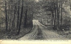 Driveway, Sterling Camp Grounds - Sterling Junction, Massachusetts MA  