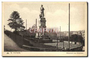 Old Postcard Poitiers Monument to the Colonial Army