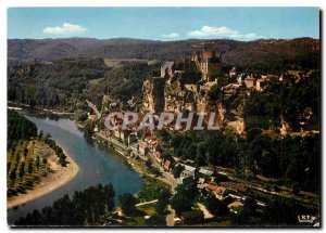 Postcard Modern Castles Perigord in the Dordogne Valley of the site and castl...