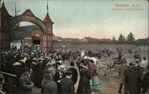 Rochester New Hampshire NH Fair Horse Wagon 1900s-10s Postcard