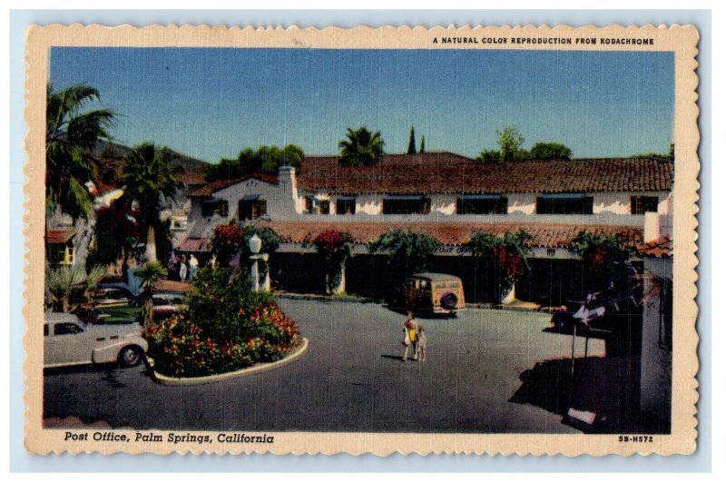 c1950s Post Office Building, Palm Springs California CA Vintage Postcard