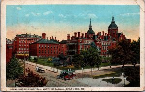 USA John Hopkins Hospital Borth Broadway Baltimore Maryland Postcard C032