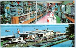 HARDIN, Kentucky  KY   KENLAKE BOAT HOUSE  Gift Shop Interior  ca 1960s Postcard