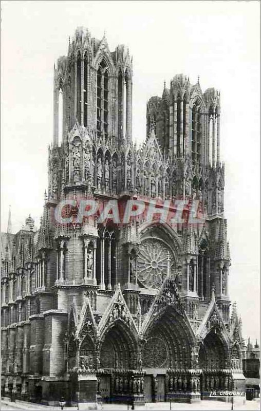 Modern Postcard Reims (Marne) La Cathedrale