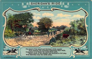 c.'10, Civil War Sheridan's Ride, No. 4, Old Postcard