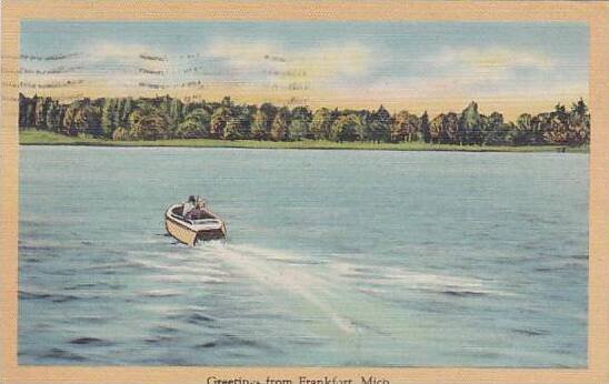 Michigan Frankfort Greetings From Frankfort 1953