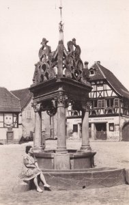 Boersch Pompes Incendie Fire Station French Real Photo Postcard