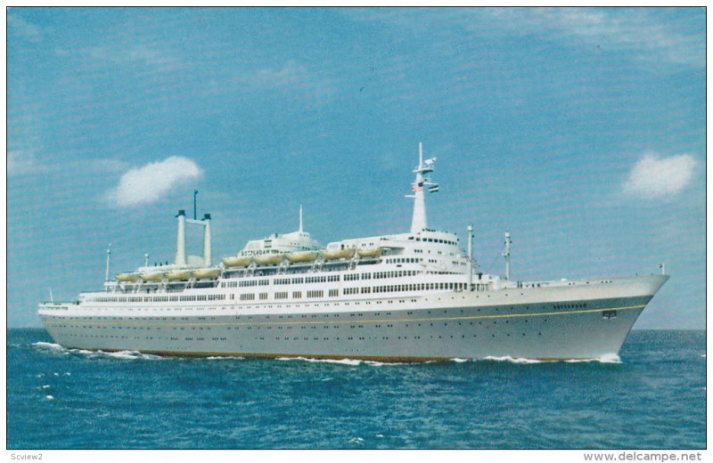 Holland-America Line Flagship Ocean Liner s.s. ROTTERDAM , 1958