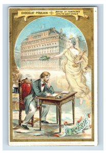 1870s-80s Chocolat Poulain The Arts La Poesie Poetry F153