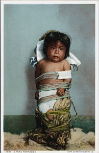 A Pima Pappoose Native American Postcard C057