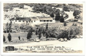 RP Postcard Club House on Ranch Santa Fe Golf Course near Del Mar, California