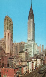 Vintage Postcard Chrysler Building and Towers of Midtown Manhattan New York City