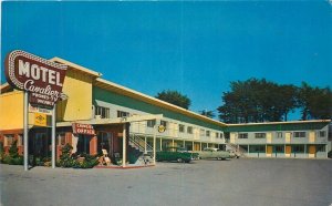 Postcard California Daly City Cavalier Motel Autos 1950s Roberts 23-7707