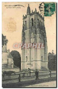 Postcard Old Bec Hellouen Eure Tower