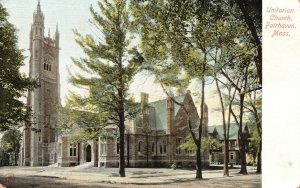 Vintage Postcard 1900's Unitarian Memorial Church Fairhaven Massachusetts MA