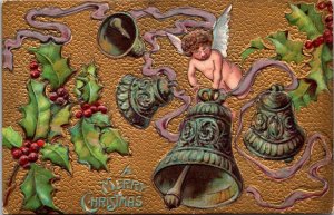 Merry Christmas Angel With Bells