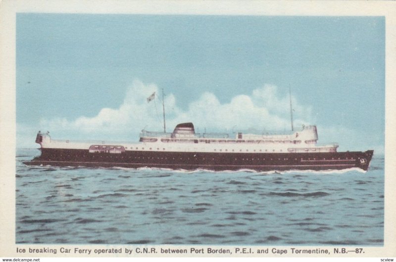 Ice Breaker Ferry , PEI to N.B. , Canada 1930s