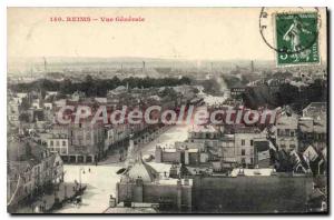 Old Postcard Reims Vue Generale