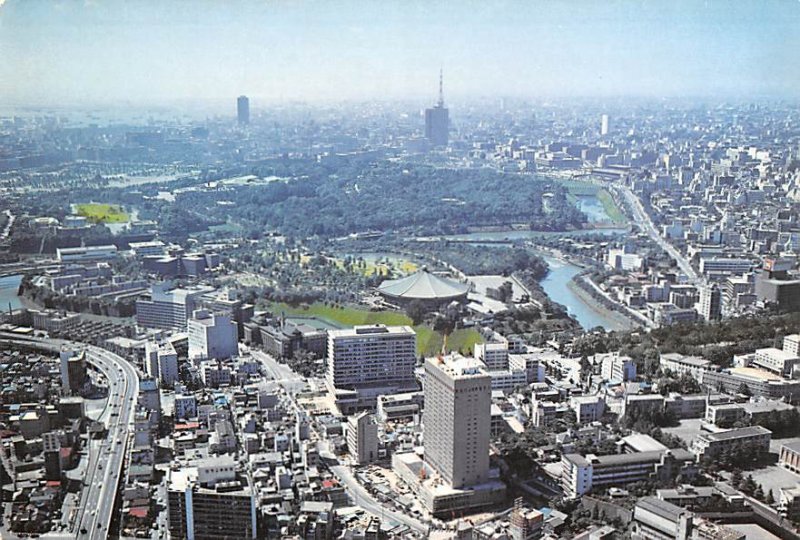 Imperial Palace Grounds and Hotel Grand Palace Tokyo Japan Unused 