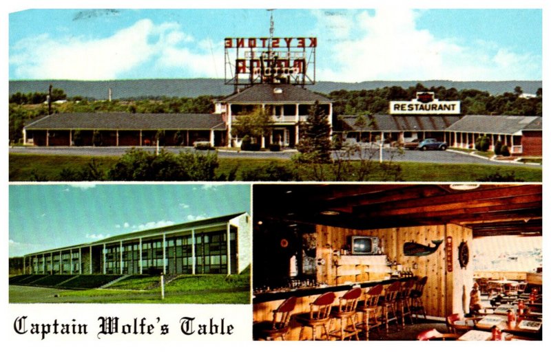 Pennsylvania  Harrisburg Keystone Motor Inn Captain Wolfe's Table