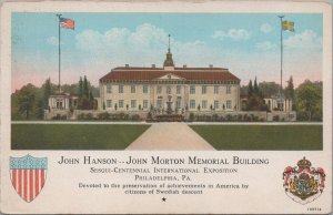 Postcard John Hanson John Morton Building  Sesqui Centennial Philadelphia PA