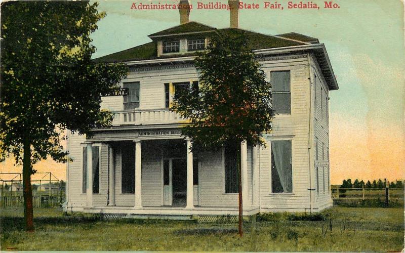 Vintage Postcard Administration Building State Fair Sedalia MO Pettis County