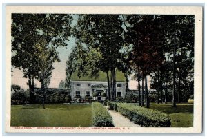 c1920's Inniscarra Residence Of Chauncey Olcott Saratoga Springs NY Postcard