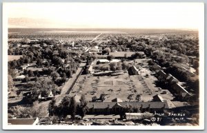 Palm Springs California 1930s RPPC Real Photo Postcard Aerial View Houses