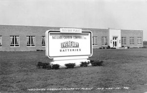 Red Oak Iowa National Carbon Company Plant Real Photo Vintage Postcard U841