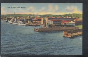 America Postcard - Iron Works, Bath, Maine T9949