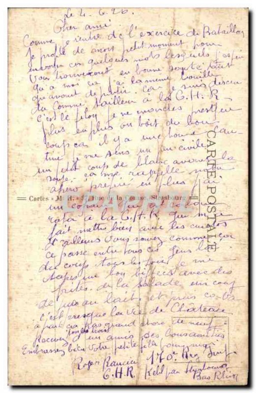 Postcard Old Strasbourg Storks Nest