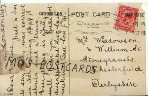 Genealogy Postcard - Widdowson - Stonegravels, Chesterfield, Derbyshire -  7469A