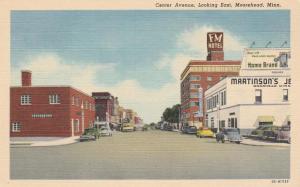 Center Avenue looking East - Moorehead MN, Minnesota - Linen