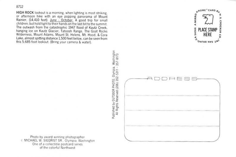High Rock - Mount Rainier, Washington