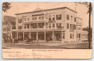 Hotel Rockingham Salem Depot NH New Hampshire Postcard B48