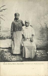 seychelles, MAHÉ, Creole Girls, Head Transport (1899)