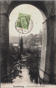 Luxembourg Un Arc du Viaduc du Nord Vintage Postcard C193