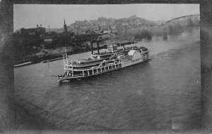 Unidentified River Steamship Printed Photo Ferry Boat Ship 