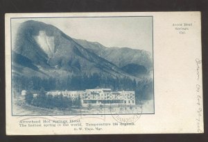 ARROW HEAD SPRINGS CALIFORNIA HOT SPRINGS HOTEL 1906 ADVERTISING POSTCARD