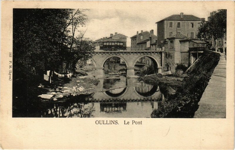 CPA OULLINS - Le Pont (639914)