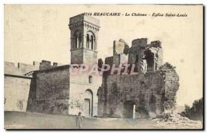 Old Postcard Beaucaire Chateau Saint Louis Church