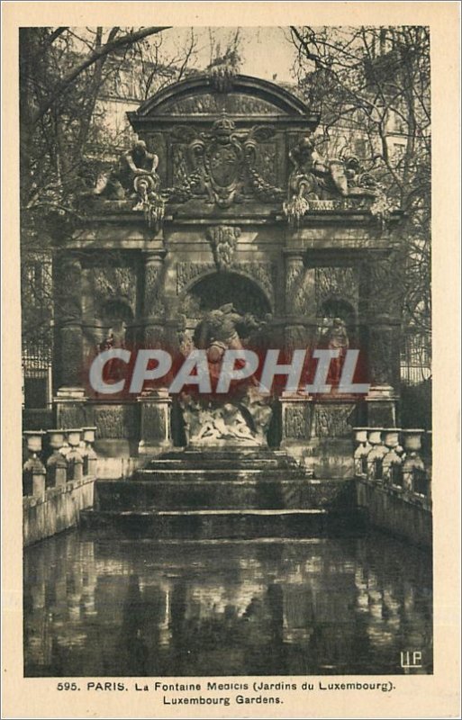 Old Postcard PARIS La Fontaine Medicis