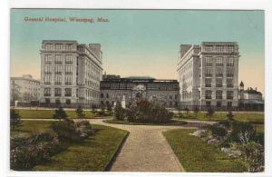 General Hospital Winnipeg Manitoba Canada 1915 postcard