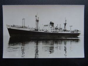 Shipping Cargo T.S. AYRSHIRE Clan Line Co. Glasgow c1950's RP Postcard